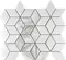 Напольная мозаика «Velsaa» Statuario Eva 3d Diamond Polish. 37,1x34,7 00-00697831 white, картинка №2