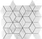 Напольная мозаика «Velsaa» Statuario Eva 3d Diamond Polish. 37,1x34,7 00-00697831 white, фотография №3
