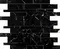 Напольная мозаика «Velsaa» Estrada Nero Brick Bone Mix Polish. 36x30 00-00697841 black, фотография №3