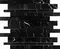 Напольная мозаика «Velsaa» Estrada Nero Brick Bone Mix Polish. 36x30 00-00697841 black, изображение №4
