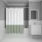 Штора для ванной «Iddis» Basic BW04P18i11 180/200 белая/зелёная, фото №1
