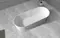 Ванна из искусственного камня «Abber» Stein AS9614 180/75 с ножками с сифоном белая матовая, фотография №3