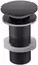 Донный клапан для раковины «Акватек» AQ6000MB с механизмом Клик-Клак чёрный матовый, фото №1