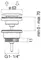 Донный клапан для раковины «Nobili» AV00110/11GDP с механизмом Клик-Клак, картинка №2