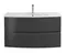 Тумба с раковиной «Cezares» Elettra 100 (101/52) подвесная Grafite, фото №1