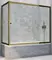 Шторка на ванну стеклянная «Vegas Glass» ZV+ZVF Tur Novo 150/70 Crystal vision/бронза универсальная, фото №1