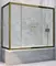 Шторка на ванну стеклянная «Vegas Glass» Z2V+ZVF Tur Novo 150/70 прозрачная/бронза универсальная, фото №1
