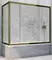 Шторка на ванну стеклянная «Vegas Glass» Z2V+ZVF Tur Novo 150/90 прозрачная/бронза универсальная, фото №1