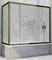 Шторка на ванну стеклянная «Vegas Glass» Z2V+ZVF Tur Novo 160/70 прозрачная/бронза универсальная, фото №1