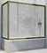 Шторка на ванну стеклянная «Vegas Glass» Z2V+ZVF Tur Novo 170/75 прозрачная/бронза универсальная, фото №1