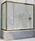Шторка на ванну стеклянная «Vegas Glass» Z2V+ZVF Tur Novo 180/70 прозрачная/бронза универсальная, фото №1