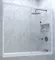Шторка на ванну стеклянная «Vegas Glass» ZV Novo 150/140 Crystal vision/белая универсальная, фото №1