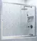 Шторка на ванну стеклянная «Vegas Glass» ZV Novo 170/140 Crystal vision/хром матовый универсальная, фото №1