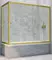 Шторка на ванну стеклянная «Vegas Glass» ZV+ZVF Novo 150/70 прозрачная/золото матовое универсальная, фото №1