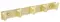 Планка с крючками «Fixsen» Trend Gold FX-99005-5 на стену золото-сатин, фото №1