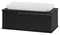 Тумба с раковиной «Brevita» Savoy 90 (Doppio 80) подвесная чёрная, фото №1