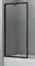 Шторка на ванну стеклянная «WasserKRAFT» Abens 20W01-80 80/160 прозрачная/чёоная универсальная, фото №1