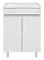 Тумба с раковиной «Misty» Енисей 60 (Амальфи 60) белая, картинка №2
