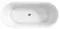 Ванна акриловая «Belbagno» BB706 170/77 с ножками с сифоном белая, картинка №2