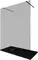 Душевая перегородка «Allen Brau» Infinity 2 160/200 тонированная/чёрная брашированная свободностоящая универсальная, фото №1