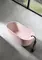 Ванна из искусственного камня «Abber» Frankfurt AM9941MP 170/75 с ножками с сифоном розовая матовая, фотография №3