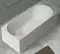 Ванна из искусственного камня «Abber» Stein AS9603 170/75 с ножками с сифоном белая матовая, фото №1