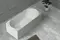 Ванна из искусственного камня «Abber» Stein AS9603 170/75 с ножками с сифоном белая матовая, фотография №3