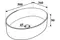 Тумба с раковиной «Runo» Вудлайн 85 (Ovale 50) подвесная скандинавский дуб/белая, изображение №4