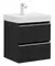 Тумба с раковиной «Aquanet» Вега 50 (Ирис 50) подвесная чёрная, фото №1