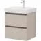 Тумба с раковиной «Aquanet» Вега 50 (Ирис 50) подвесная бежевая, фотография №3