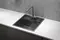 Мойка для кухни «Granula» Kitchen Space KS-5051 50/51 нержавеющая сталь графит матовый, фотография №3