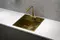 Мойка для кухни «Granula» Kitchen Space KS-5051 50/51 нержавеющая сталь золото сатин, фотография №3