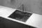 Мойка для кухни «Granula» Kitchen Space KS-6051 60/51 нержавеющая сталь графит матовый, фотография №3