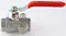Кран шаровой магистральный  «Valtec» Base VT.245.N.06 1"-1" с дренажом и воздухоотводчиком ВР-ВР никель, фото №1