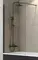 Шторка на ванну стеклянная «Cezares» LIBERTA-V-1-TB-90/155-C-NERO 90/155 прозрачная/чёрная универсальная, фото №1