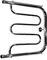 Водяной полотенцесушитель «Тругор» ПМ1 50/50 без углов хром с полкой универсальный, фото №1