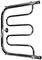 Водяной полотенцесушитель «Тругор» ПМ1 50/50 без углов хром с полкой универсальный, картинка №2
