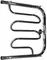 Водяной полотенцесушитель «Тругор» ПМ2 50/50 без углов хром с полкой универсальный, фото №1