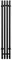 Электрический полотенцесушитель «Aringa» Токио 15/120 AR03016BL чёрный правый, картинка №2