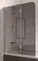 Шторка на ванну стеклянная «Vegas Glass» E2V Lux 120/150 графит/хром матовая левая, фото №1
