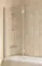 Шторка на ванну стеклянная «Vegas Glass» E2V Lux 120/150 Crystal vision/хром матовая левая, фото №1