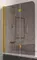 Шторка на ванну стеклянная «Vegas Glass» E2V Lux 120/150 графит/золото глянцевое левая, фото №1