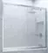 Шторка на ванну стеклянная «Vegas Glass» ZV Novo 190/140 сатин/хром матовая универсальная, фото №1