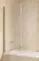 Шторка на ванну стеклянная «Vegas Glass» E2V Lux 120/150 шиншилла/хром глянцевая левая, фото №1