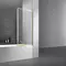 Шторка на ванну стеклянная «Vincea» VSB-41700CLG 70/140 прозрачная/золотая универсальная, картинка №2