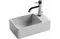 Раковина «Ceramica Nova» Element 40/22 CN5045 фарфоровая белая левая, фото №1