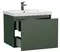 Тумба с раковиной «Cersanit» Grande 60 (Como 60) подвесная зелёная, фотография №3