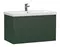 Тумба с раковиной «Cersanit» Grande 80 (Moduo 80) подвесная зелёная, фото №1