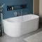 Ванна акриловая «Belbagno» BB713 170/80 с ножками с сифоном белая, фотография №3