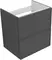Тумба под раковину «Aquanet» Арт 60 подвесная ясень графит, фото №1